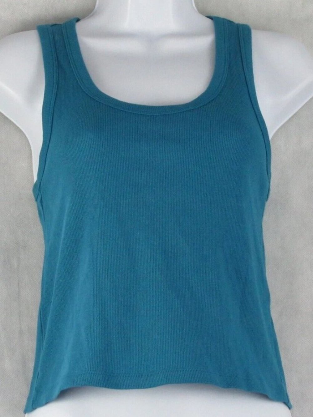 Jenni Women's Ribbed Knit Sleeveless Lounge Tank Top, Celestial Blue